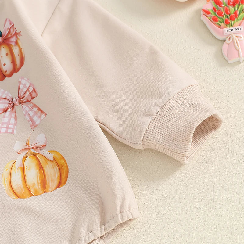 Baby girl Halloween pumpkin romper