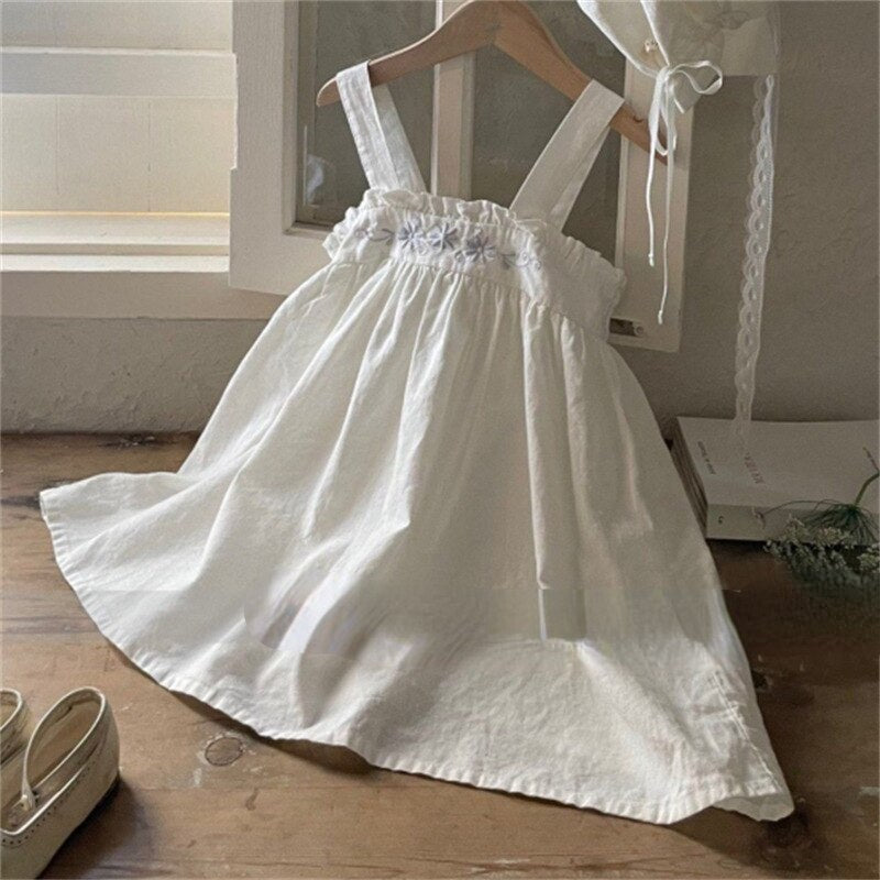 Girls linen summer dress