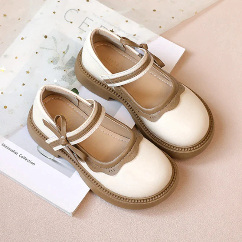 Cream Liza Mary Jane's girls shoes