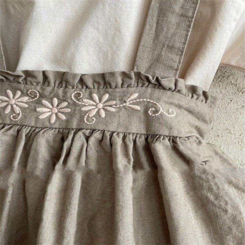 Girls linen summer dress