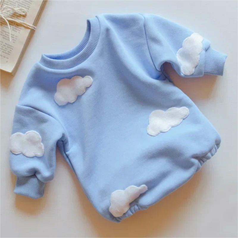 Baby boy cloud romper