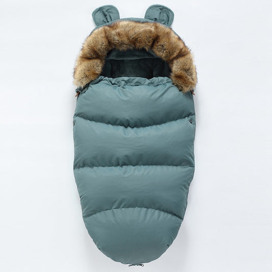 Winter Universal pram bear ears footmuff