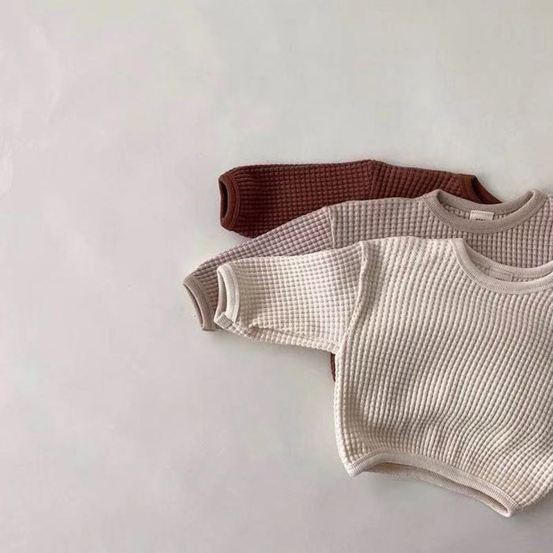 Baby boys waffle jumper