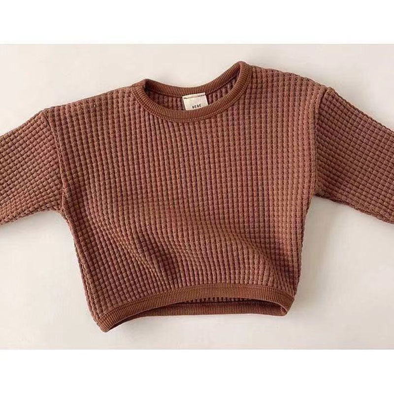 Baby boys waffle jumper