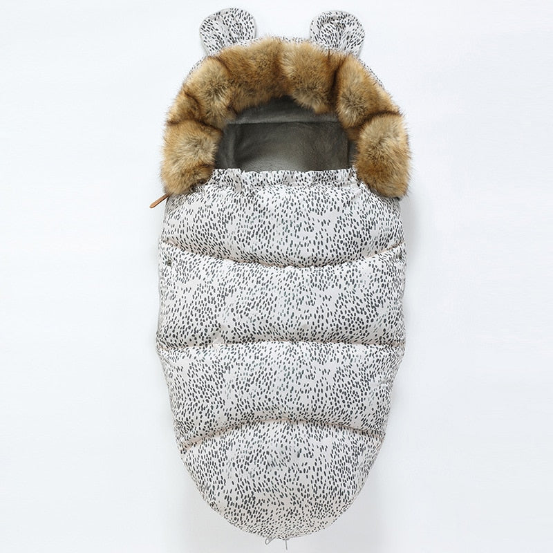 Winter Universal pram bear ears footmuff