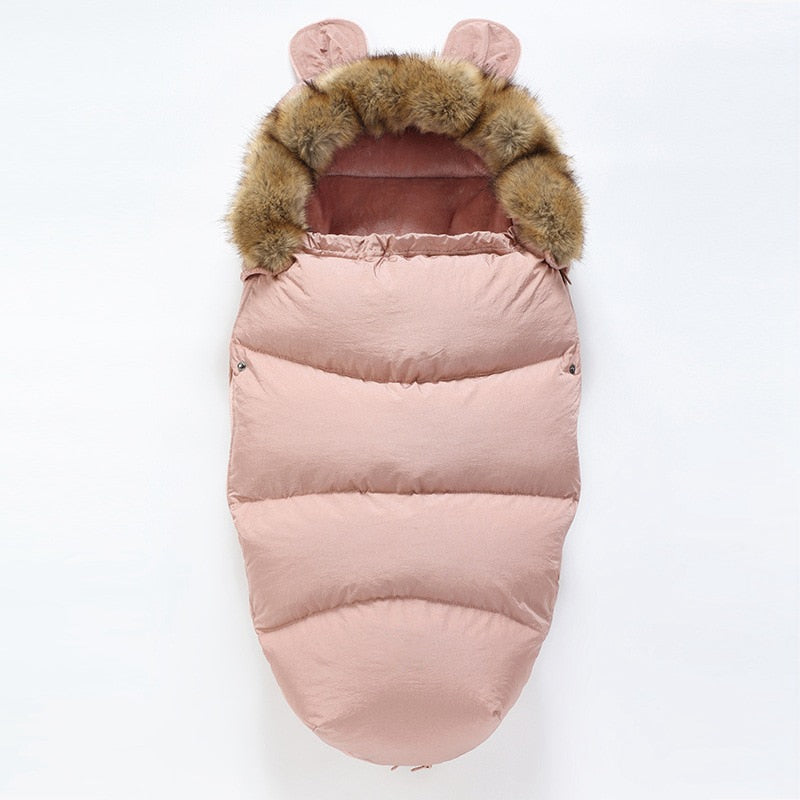 Winter Universal pram bear ears footmuff