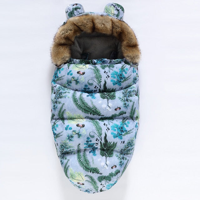 Winter Universal pram bear ears footmuff