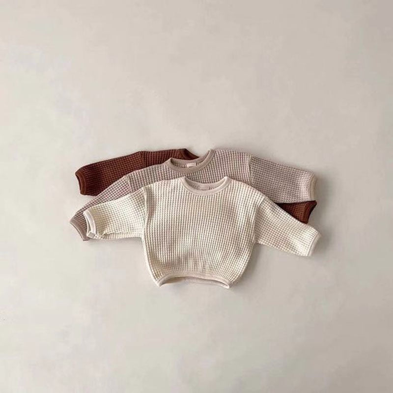 Baby boys waffle jumper