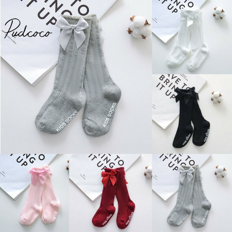 Baby and toddler 100% Cotton knee Socks