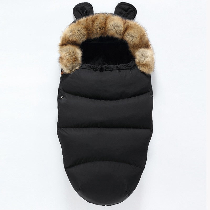 Winter Universal pram bear ears footmuff