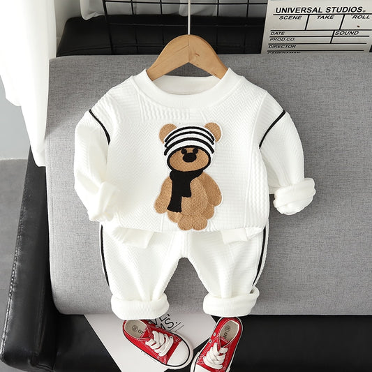 Boys embroidered  bear tracksuit