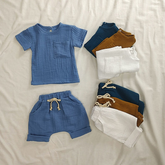 Organic Cotton Baby boy shorts & t-shirt