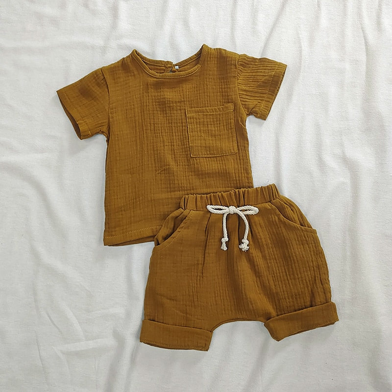 Organic Cotton Baby boy shorts & t-shirt