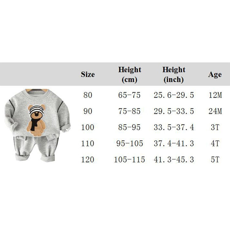 Boys embroidered  bear tracksuit