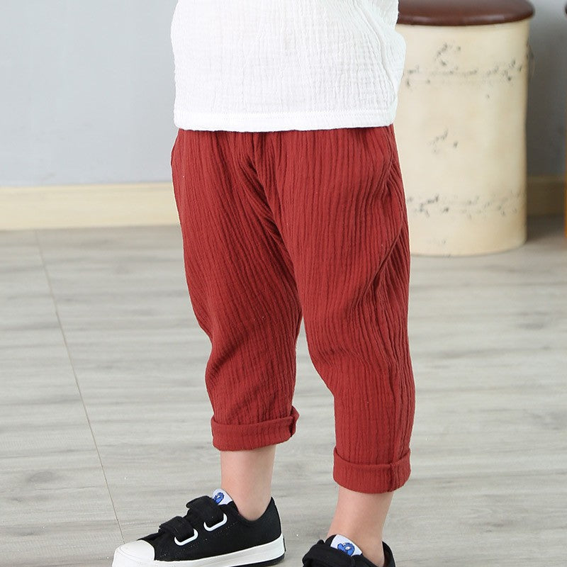 Boys Linen Pants