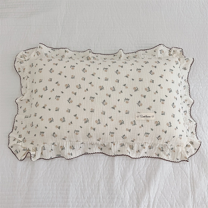 Girls cotton muslin pillowcase