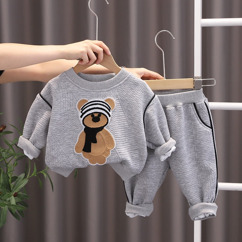 Boys embroidered  bear tracksuit