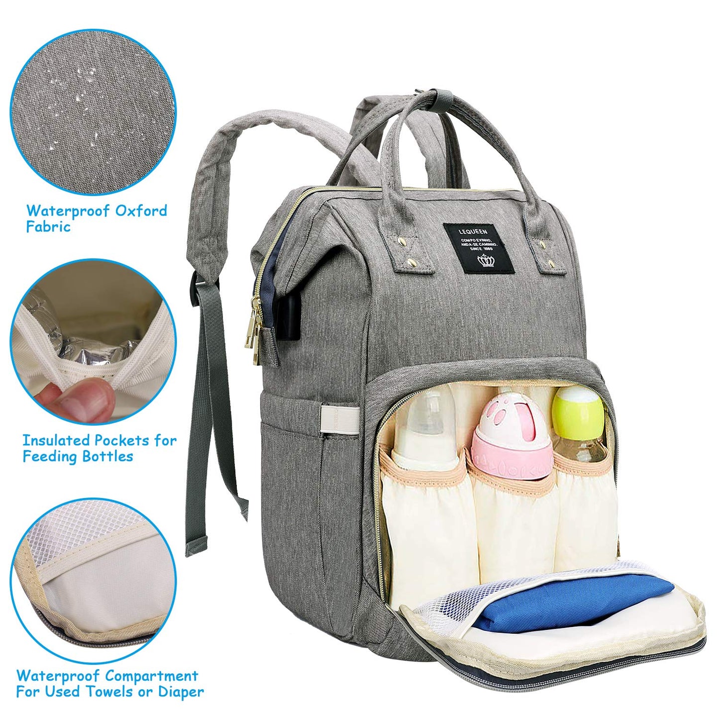 Spacious Baby Nappy bag. Nursery