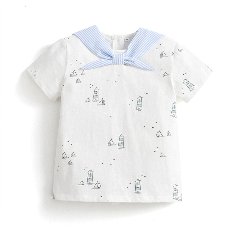 Spanish Boys sailing shirt and shorts set